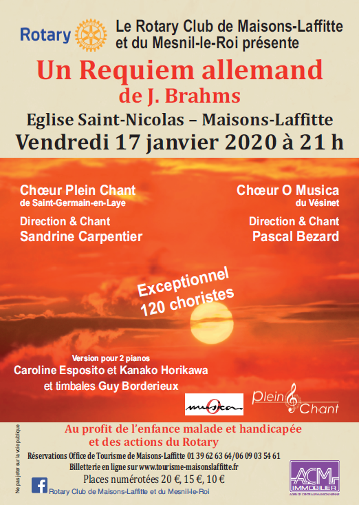 Concert : Un Requiem allemand de J. Brahms