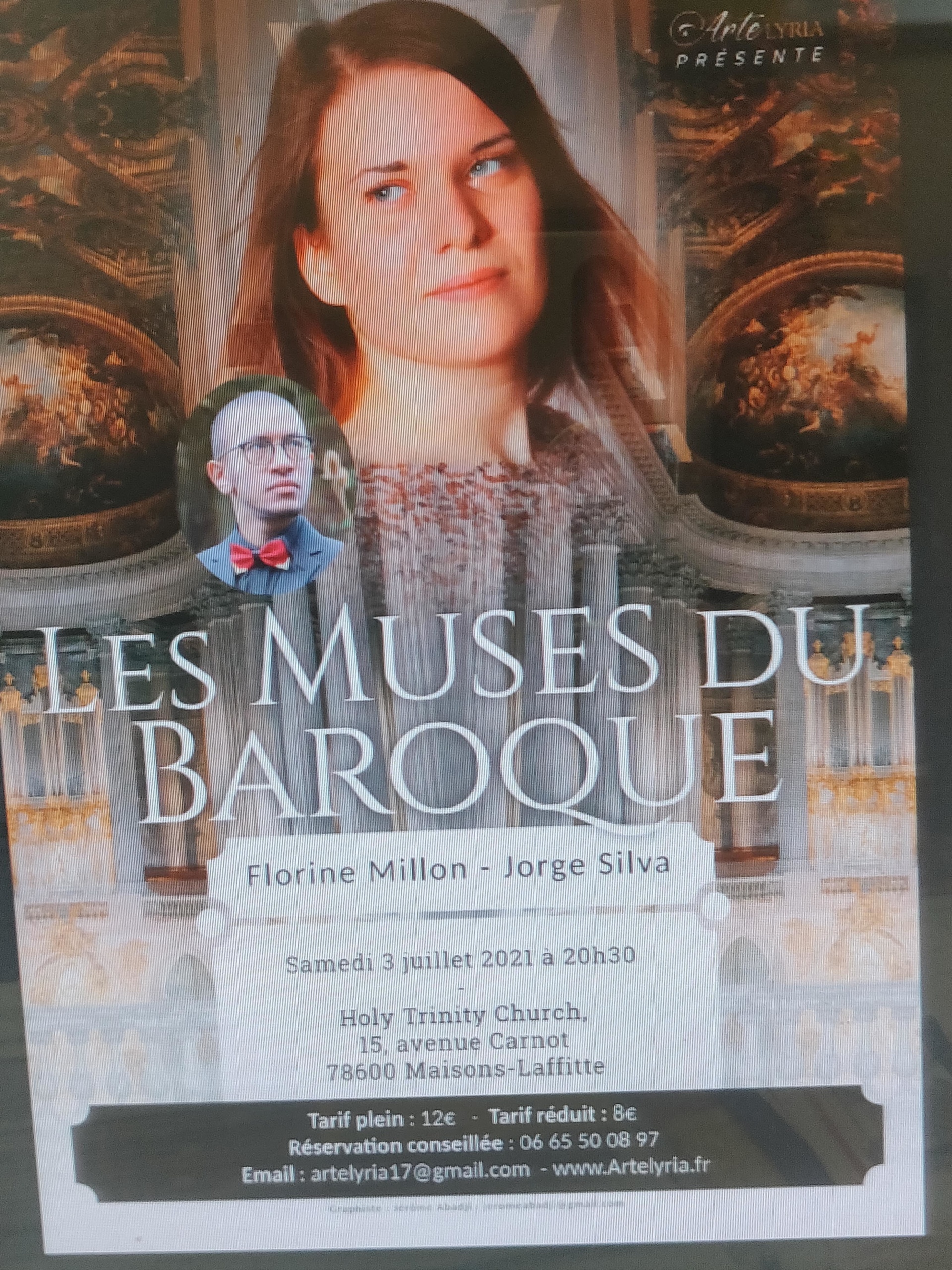 Concert "Les Muses du Baroque" à l'Eglise anglicane