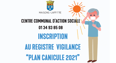 Inscription au registre Vigilance Plan Canicule 2021