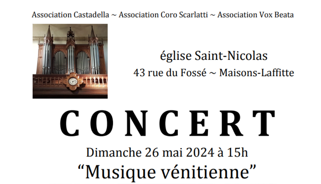concert musique vénitienne association Castadella